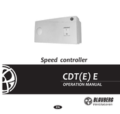 BLAUBERG CDT E2.5 Operation Manual