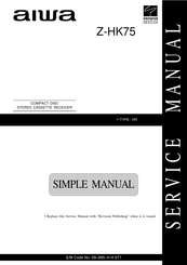 Aiwa Z-HK75 Service Manual