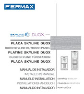 Fermax DUOX SKYLINE Series Installer Manual