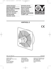 Vortice E252 M Instruction Booklet