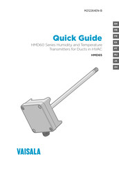 Vaisala HMD65 Quick Manual