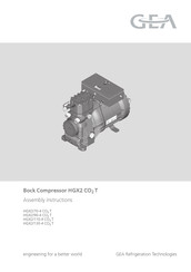 GEA Bock HGX2/110-4 CO2 T Assembly Instructions Manual