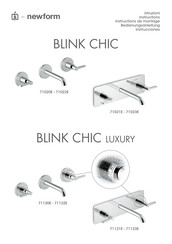 newform BLINK CHIC 71022E Instructions Manual