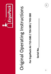 ErgoPack Air 726-580 Original Operating Instructions