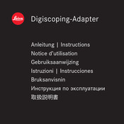 Leica Digiscoping-Adapter Instructions Manual