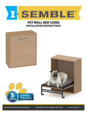 I-Semble PET WALL BED 52000 Installation Instructions Manual