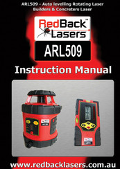 RedBack Lasers ARL509 Instruction Manual