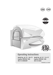 JK-Products Ergoline PRESTIGE 1000 Operating Instructions Manual