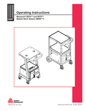 Avery Dennison Mobile Work Station (MWS) Monarch 9876 Operating Instructions Manual