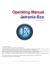 JOVY Systems Jetronix-Eco Operating Manual