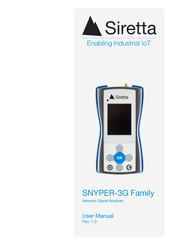 SIRETTA SNYPER-3G Spectrum User Manual