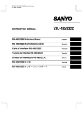 Sanyo VZU-232C Instruction Manual