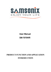 SAMSONIX SM-7070WR User Manual