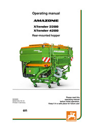 Amazone XTender 2200 Operating Manual