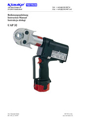 Klauke TEXTRON UAP 32 Instruction Manual