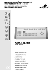 Monacor Security TVMP-1600RM Instruction Manual