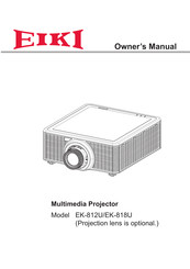 Eiki EK-812U Owner's Manual