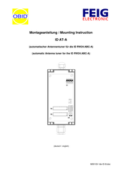 FEIG Electronic OBID ID AT-A Mounting Instruction