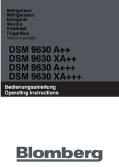 Blomberg DSM 9630 XA++ Operating Instructions Manual