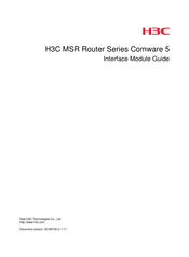 H3C MSR Router Comware 5 Series Manual
