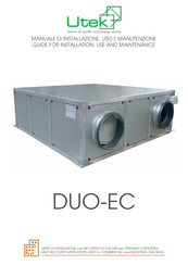 UTEK DUO-EC 2 Installation, Use And Maintenance Manual