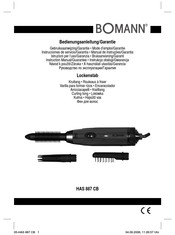 Bomann HAS 887 CB Instruction Manual & Guarantee