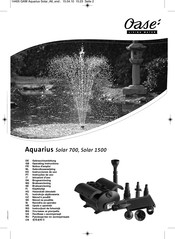 Oase Aquarius Solar 700 Operating Instructions Manual