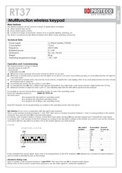 Proteco RT37 Quick Start Manual