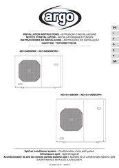 Argo AEI1G110EMX3PH Installation Instructions Manual