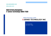 E-Sense UNAVI 7500 Manual