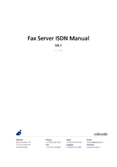 Vidicode Fax Server ISDN PRI Manual