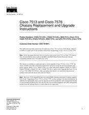 Cisco CHAS-7513-DC Series Manual