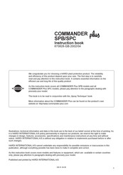 Hardi Commander Plus SPC Series Instruction Book
