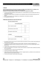 Kaba Mauer 82132 Mounting Instructions