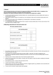 Kaba Mauer 82132 Mounting Instructions