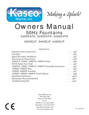 Kasco 2400EVFX Owner's Manual