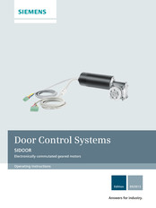 Siemens SIDOOR Operating Instructions Manual