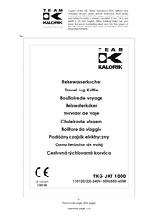 Team kalorik TKG JKT 1000 Instruction Manual