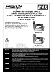 PowerLite MAX HA55SF2/18 Operating Instructions Manual