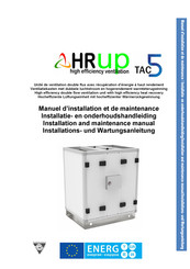 P.LEMMENS HRup 1200 Installation And Maintenance Manual