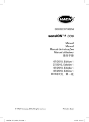 Hach sensION+ DO6 Manual