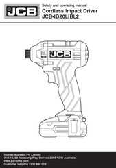 jcb ID20LIBL2 Safety And Operating Manual