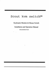 Dakota Computer Solutions Scout KVM Switch Installation And Operation Manual