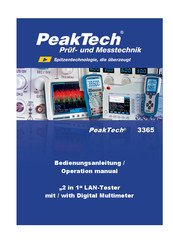 Peaktech 3365 2 in 1 LAN Tester with/with Digital Multimeter 