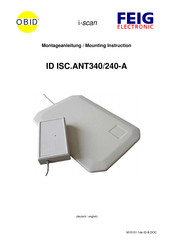 FEIG Electronic OBID ID ISC.ANT340/240-A Mounting Instruction