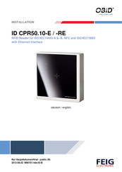 OBID CPR50.10-E Installation Manual