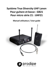 Prodipe Lanen UHF21 User Manual