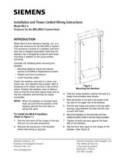 Siemens MLE-6 Installation And Power Limited Wiring Instructions
