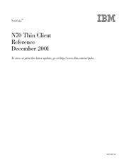 IBM NetVista N70 Reference