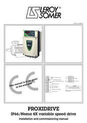 Leroy Somer PROXIDRIVE Installation And Commissioning Manual
